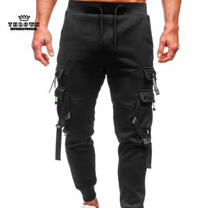 กางเกงวิ่งผ้าฟลีซของผู้ชายกางเกงผ้าฝ้ายแนวสตรีทพร้อมการปักที่ไม่เหมือนใคร - Product Image 5