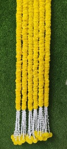 ดอกดาวเรือง tuberose พวงมาลัยงานแต่งงานแขวนผนังตกแต่งสตริง/พวงมาลัยสำหรับเทศกาลและงานปาร์ตี้ตกแต่ง haldi - Product Image 3