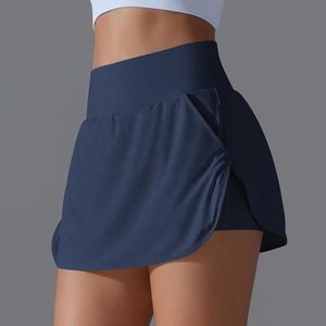 Falda atlética de cintura alta para mujer 2025 con bolsillo lateral para teléfono Diseño de cintura de banda ancha Deportes Tenis Correr Casual - Product Image 4