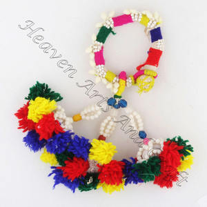 Rare Vintage Design Multicolor Friendship <b>Bracelets</b> <b>Beaded</b> <b>Bracelet</b> India Antique Gypsy <b>Bracelets</b> Authentic Banjara Tribal Arm - Product Image 4