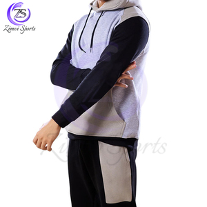 Streetwear OEM/ODM couleur contrastée personnalisée bonne vente ensembles de survêtements ou sweat à capuche à manches longues survêtements d'hiver chauds en tissu épais - Product Image 5
