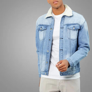 Venta al por mayor 2025 chaqueta de mezclilla para hombre en el precio barato transpirable sostenible bajo precio personalizado logotipo hombres chaqueta de mezclilla servicio OEM - Product Image 5