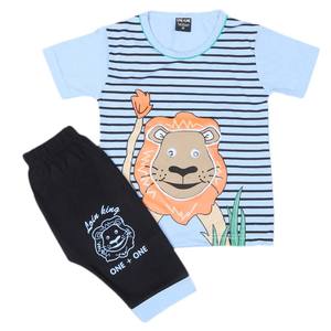 Traje de 2 Piezas de Manga Corta para Niños - Azul - Product Image 3