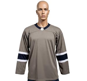 เสื้อกีฬาฮ็อกกี้น้ำแข็งผ้าโพลีเอสเตอร์สำหรับผู้ใหญ่เสื้อเจอร์ซี่ไอซ์ฮ็อกกี้น้ำแข็ง100% โลโก้แบรนด์ - Product Image 1