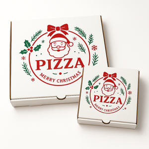 Độc đáo kỳ nghỉ bánh pizza hộp với chủ đề Giáng sinh bông tuyết in ấn cho pizzerias theo mùa đóng gói quà tặng và Takeaway - Product Image 2