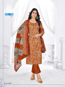 Nouveau 2024 Dernière belle robe Meilleur pantalon Kurti en pur coton et Dupatta avec fabrication de travaux imprimés de l'Inde à des prix abordables - Product Image 5