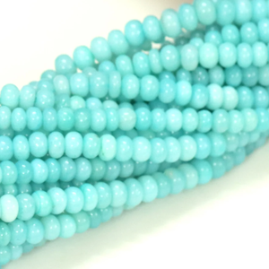 Perles rondes en opale bleu ciel AAA : 7-10 mm, pierres précieuses pour la fabrication de bijoux - Product Image 5