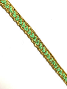 Costura GIMP oro trenzado TRIM 25mm encaje para bufanda Carnaval y prendas católicas lurex tatting TRIM ofertas en venta al por mayor - Product Image 2
