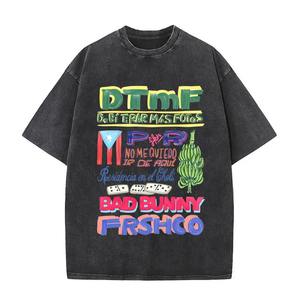 Nouvelle collection printemps/été T-shirt à manches courtes ample transfrontalier pour hommes/femmes Simple solide noir couleur coton matériel - Product Image 2