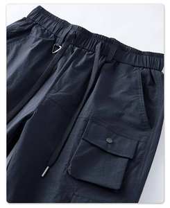 Kivotech Pantalons pour hommes Vente en gros Pantalons de survêtement décontractés en toile Pantalons élastiques à taille moyenne et à poches Pantalons de style cargo - Product Image 4