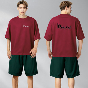 T-shirt décontracté pour homme, coupe oversize, épaules tombantes, style streetwear, 100% coton, haute qualité, séchage rapide, respirant, anti-boulochage - Product Image 6