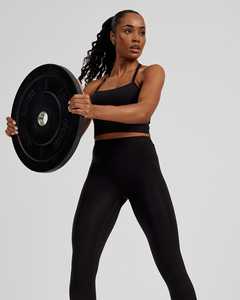 Prix usine noir femmes soutien-gorge intégré haut court 4 voies extensible beurre doux léger entraînement Fitness haut court t-shirts pour femmes - Product Image 3