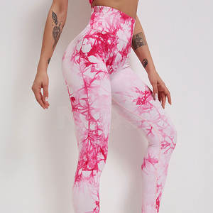 Conjunto de Yoga para Mujer con Estampado Tie Dye Transpirable en Existencia, Conjunto de Yoga para Mujer a Precio Económico - Product Image 5