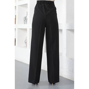 Pantalones Casuales de Tela con Cintura Elástica y Dobladillo Acampanado, Transpirables, Talla XL, Estilo Cargo con Efecto Arrugado - Product Image 5