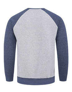 100% algodón cuello redondo manga larga sudadera transpirable cálido moda Casual estampado hombres diseño personalizado en relieve invierno al por mayor - Product Image 4