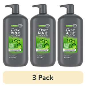(Paquete de 3) Jabón líquido Dove Men+Care Extra Fresh refrescante e hidratante para rostro y cuerpo, 30 fl oz - Product Image 4