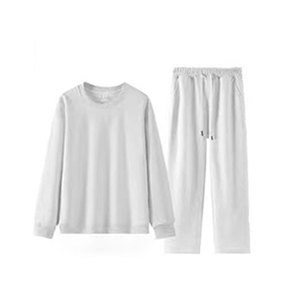 <span class=keywords><strong>Set</strong></span> di Felpe con Collo Tondo in Cotone 100% con Fodera in Pile, Logo Personalizzato, Alta Qualità 320GSM, Tute Sportive Neutre all'Ingrosso - Product Image 6