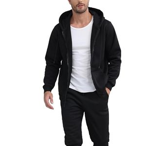 Conjunto de chándal deportivo informal de 2 piezas de alta calidad para hombre, de manga larga Sudadera con capucha, tejido transpirable de invierno - Product Image 2