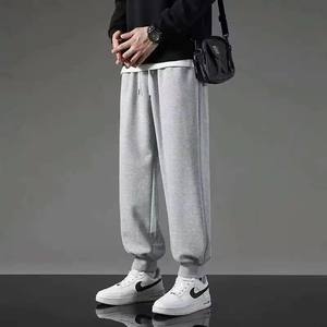 กางเกงกีฬาผ้าฝ้ายโพลีเอสเตอร์ขากว้างขาตรงลำลองมีเชือกผูกสำหรับกิจกรรมกลางแจ้งของผู้ชาย - Product Image 6