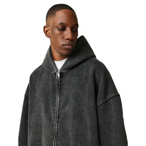 Sudadera con capucha de algodón de manga larga de calidad superior para hombre, sudadera con estampado de moda Vintage, bolsillo de canguro acogedor, ajuste holgado, Invierno - Product Image 1