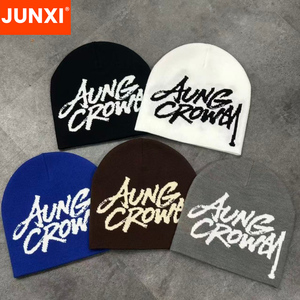 Unisex Tùy Chỉnh Acrylic Mùa Đông Beanie <span class=keywords><strong>Hat</strong></span> Ngoài Trời <span class=keywords><strong>3D</strong></span> Thêu Phim Hoạt Hình Nhân Vật Trái Cây Mô Hình Kỹ Thuật Số - Product Image 3