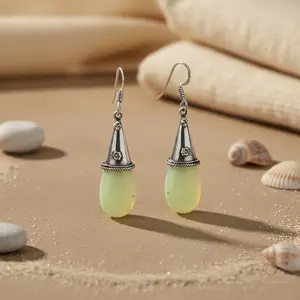 Boucles d'oreilles en argent 925 pour femmes, plaquées or, avec plusieurs options de pierres - Product Image 1