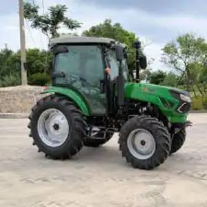 Cheap 75HP Agricultural Wheel Farming Tractors for Sale 754TB Diesel Power Engine Color Gear Steering Farm Machinery