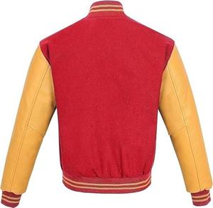 Chaqueta de Béisbol Premium 2026 de Alta Calidad, Delgada, Transpirable, Impermeable, con Mangas de PU, Diseño de Parches y Bordados - Product Image 2