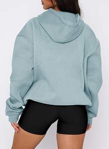 Ropa Casual de Mujer con Capucha, Tejida, de Invierno, Corte Holgado, de Alta Calidad, Transpirable, de Algodón, para Comodidad Diaria - Product Image 2