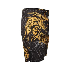 Pantalones cortos de MMA personalizados para hombres para peleas y boxeo Servicio OEM de tela de pana sólida disponible - Product Image 6