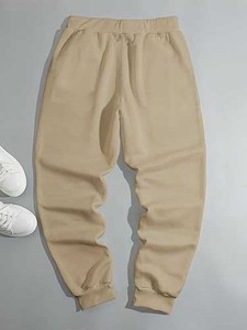 กางเกงออกกำลังกายของผู้ชายกางเกงวิ่งออกกำลังกายพิมพ์ลายการ์ตูนใบหน้าสำหรับนักกีฬามีเชือกรูดกางเกงวิ่งเล่นกีฬาผ้าคอตตอนคุณภาพสูงของผู้ชาย - Product Image 2