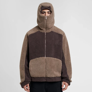 Sudadera con Capucha de Forro Polar Teñido Liso Personalizado al por Mayor, Ropa de Invierno Térmica para Exteriores, Suave, Cálida, Transpirable, de Secado Rápido, OEM - Product Image 2