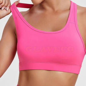Ropa Deportiva en Existencia, Sujetador Deportivo para Mujer, Material de Spandex/Nailon, Talla Grande, Transpirable, Logotipo Frontal, Alta Calidad - Product Image 5