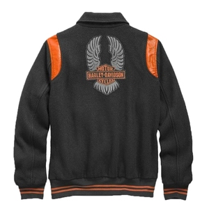 Veste universitaire unisexe en tissu premium, corps en laine, broderie personnalisée, streetwear, bomber, vêtements en gros OEM, imperméable - Product Image 3