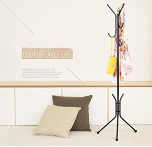 Perchero de pie de metal de lujo para dormitorio, sala de estar y porche, con almacenamiento vertical para ropa y abrigos - Product Image 4