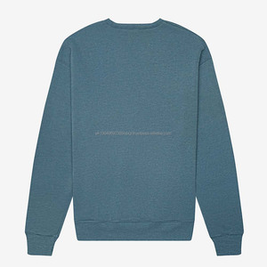 Custom French Terry Crew Neck Heavyweight Sweatshirts 100% Cotton Thick Plain Unisex Crewneck Sweatshirts Wholesale - Product Image 6