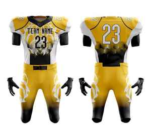 Personnalisé en gros pas cher blanc pratique Sublimation équipes de la Ligue nationale de football américain uniforme maillot de football américain - Product Image 1