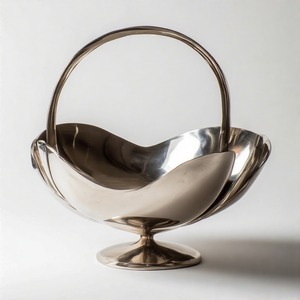 Luxury Metallic Fruit <b>Tray</b> with Designer Rim Detail, Hammer Texture and Golden Hue Ideal for Hosting and Gifting Purposes - Product Image 2