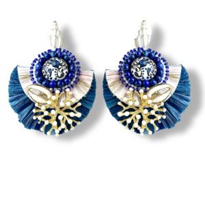 Pendientes Colgantes de Playa Únicos Hechos a Mano por Artesanos Italianos, con Cuentas, Estilo Casual/Deportivo, Hechos en Italia, Material Principal Latón - Product Image 1