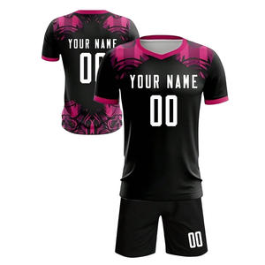 Kit de equipo de fútbol impreso personalizado con logotipo de número de nombre sublimación de tela transpirable entrega rápida y soporte OEM - Product Image 1