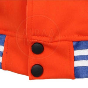 Chaqueta Universitaria Personalizada de Color Sólido para Hombre con Cuello Alto para Uso en Exteriores en Invierno - Product Image 6