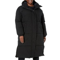 Manteau matelassé en duvet pour femme, 465 GSM, veste thermique douce et matelassée, imperméable, à capuche, vêtements d'extérieur d'hiver, OEM personnalisé