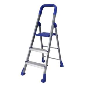 Échelle métallique robuste à 3 marches pour les tâches ménagères Conception solide et antidérapante pliable au meilleur prix de gros - Product Image 1