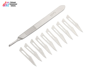 มีดผ่าตัดสแตนเลสใช้ซ้ำได้ผ่านการรับรอง CE สำหรับมืออาชีพทางการแพทย์ทนทาน - Product Image 3