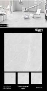 Azulejos de porcelana con acabado de madera rústico moderno, azulejos brillantes de 8-10mm de espesor con más de 5 años de garantía para salas de estar, diseño de apartamentos - Product Image 6