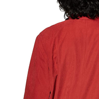 Veste Coach Homme en Toile Teinte Rouge de Haute Qualité avec Poches Personnalisées, Fermeture Éclair Intégrale, Col Rabattable Personnalisé, Coupe-Vent et Respirante