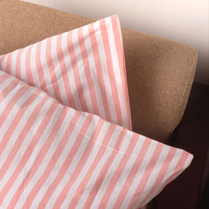 ปลอกหมอนผ้าฝ้ายย้อมสีลายทางสำหรับ100% ปลอกหมอนอิงสี่เหลี่ยมสไตล์อเมริกันแบบส่วนตัวสำหรับบ้านโรงแรมโรงพยาบาล4ชิ้น - Product Image 1