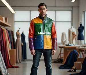 Fabricant de vestes d'hiver en cuir d'agneau exotique sur mesure |   Fournisseur de Vêtements d'Extérieur Haut de Gamme avec Col Montant - Product Image 2