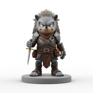 Figurine de hérisson en résine PVC sur mesure, modèle de figurine, ornement de bureau, figurines - Product Image 5