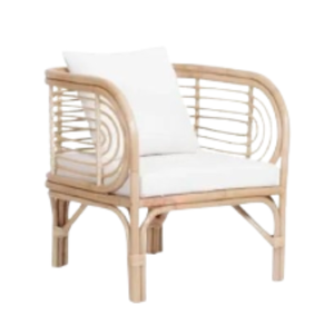 Muebles de jardín hechos a mano para interior y exterior, sillones de ratán, sala de estar Natural nórdica, silla de ratán de Indonesia a la venta - Product Image 1